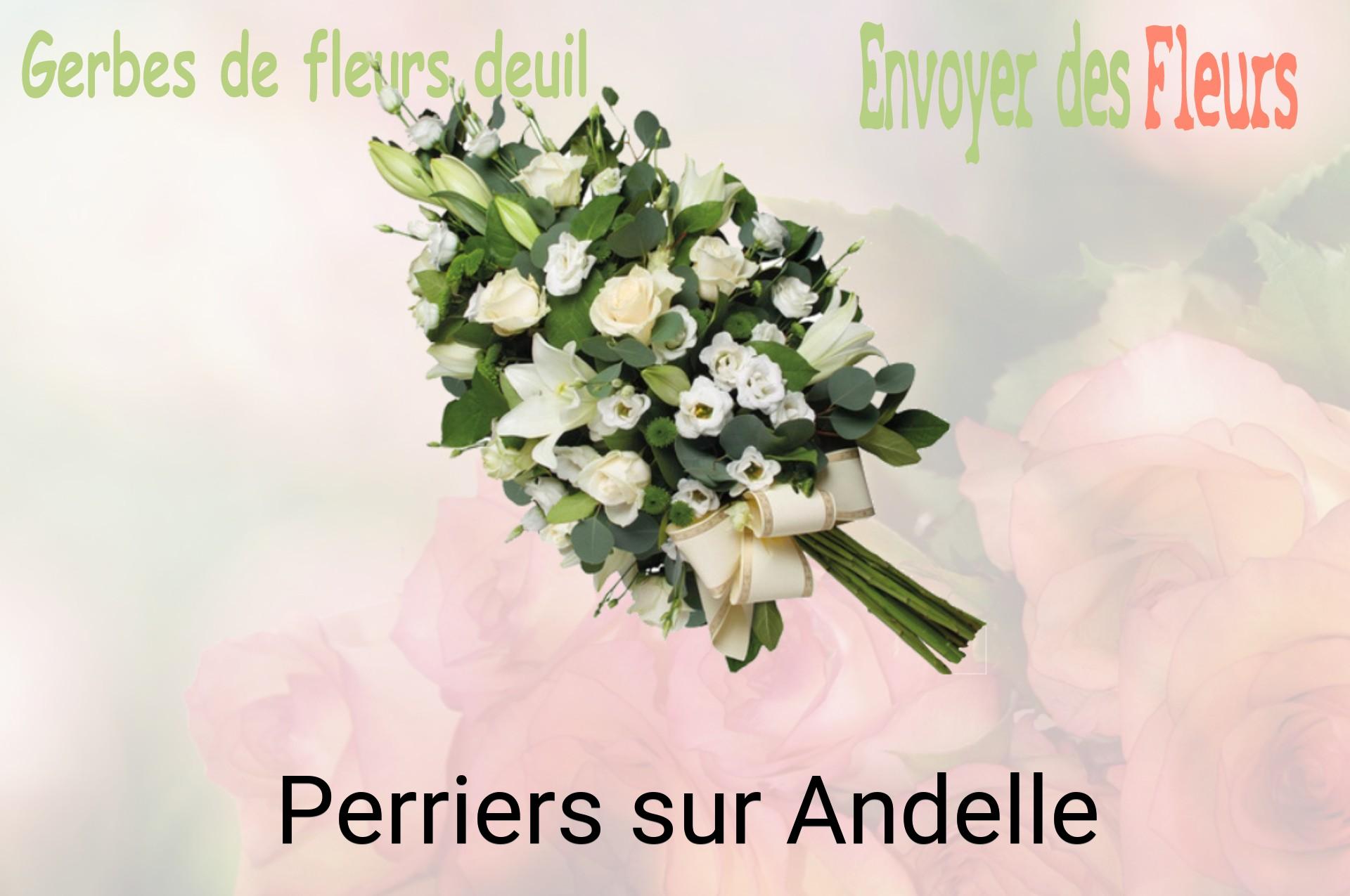 Gerbe de fleurs de deuil livrée à Perriers-sur-Andelle